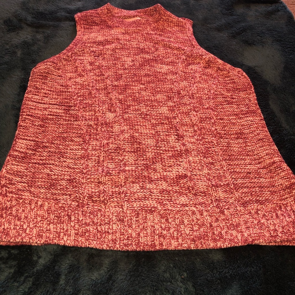 Loft Red Sweater - Picture 3 of 6